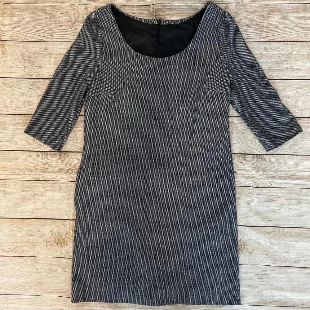 Peserico Blue Cotton Knit Dress Made in Italy Sz 10